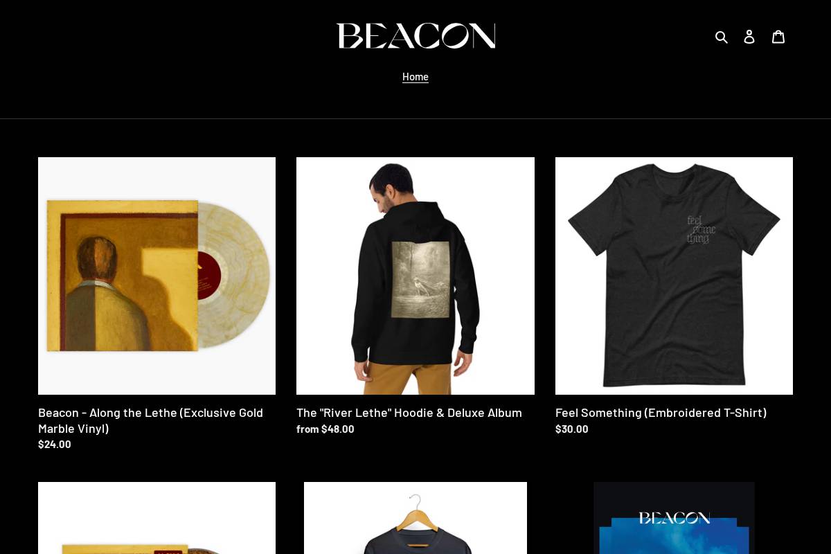 beaconband.shop homepage screenshot