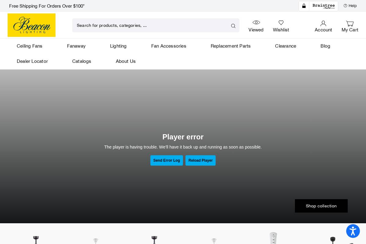 beaconlighting.us homepage screenshot