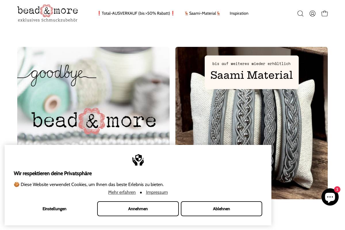beadandmore.ch homepage screenshot