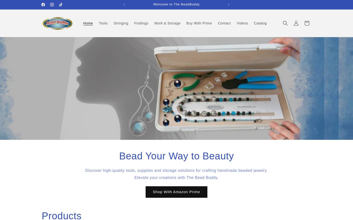 beadbuddy.com homepage screenshot