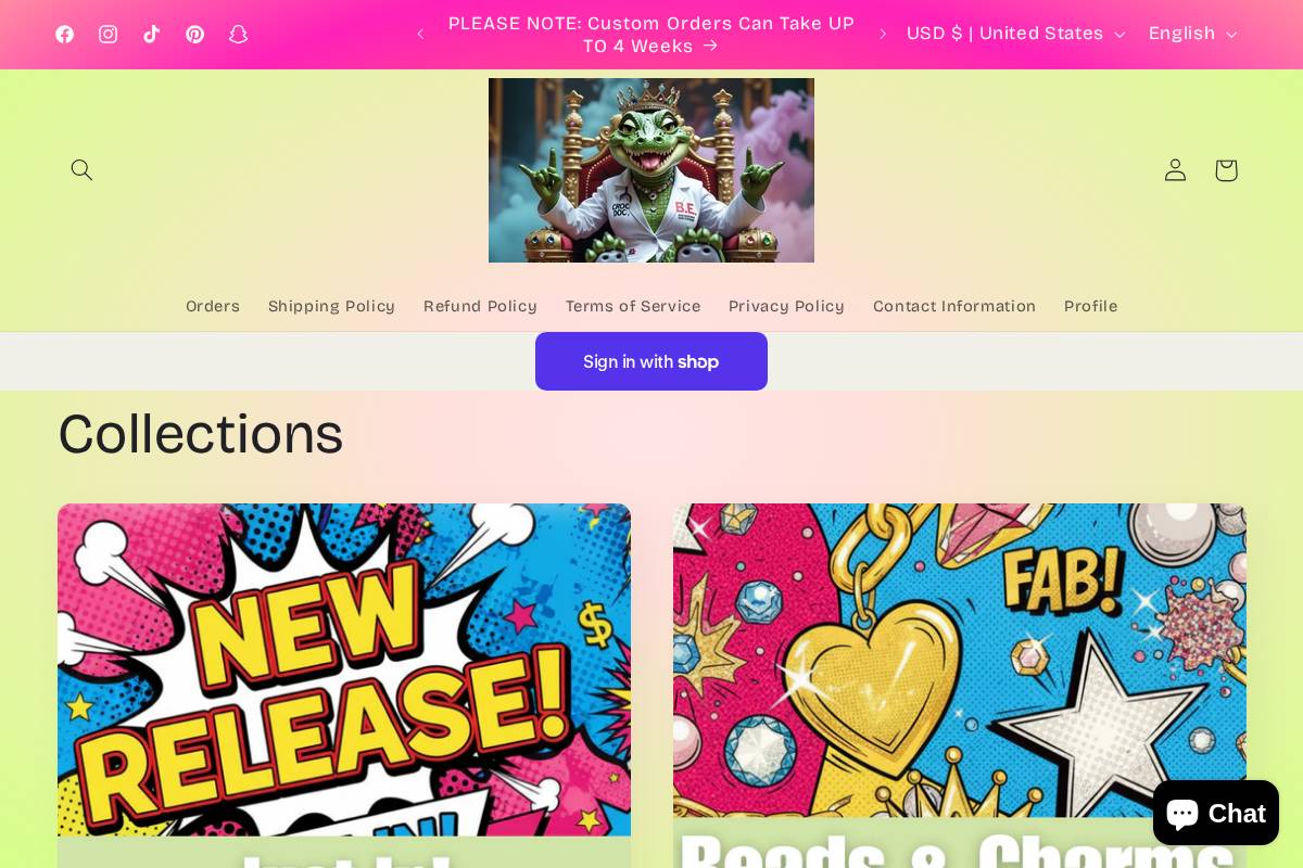 beadedeverything.com homepage screenshot