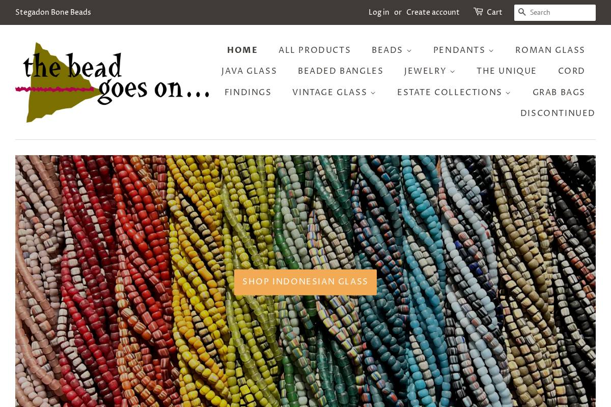beadgoeson.com homepage screenshot