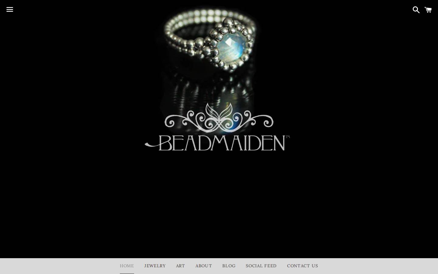 beadmaiden.com homepage screenshot