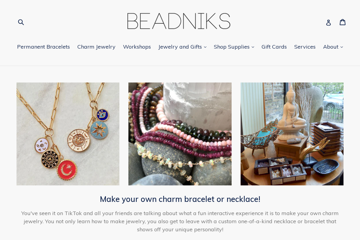 Beadniks Chicago homepage screenshot