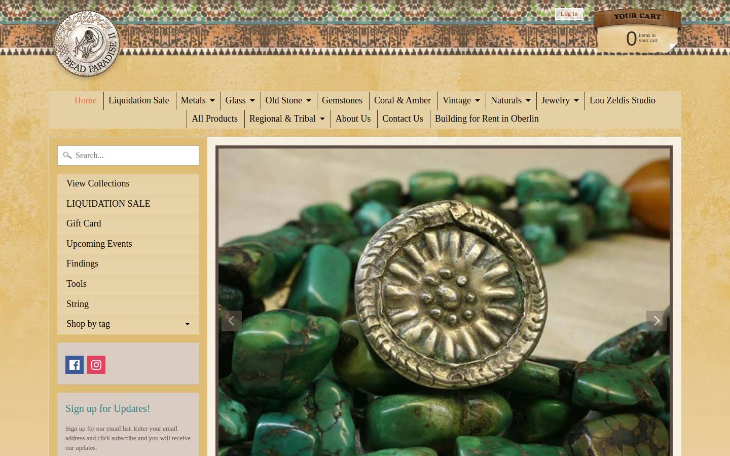 beadparadise.com homepage screenshot
