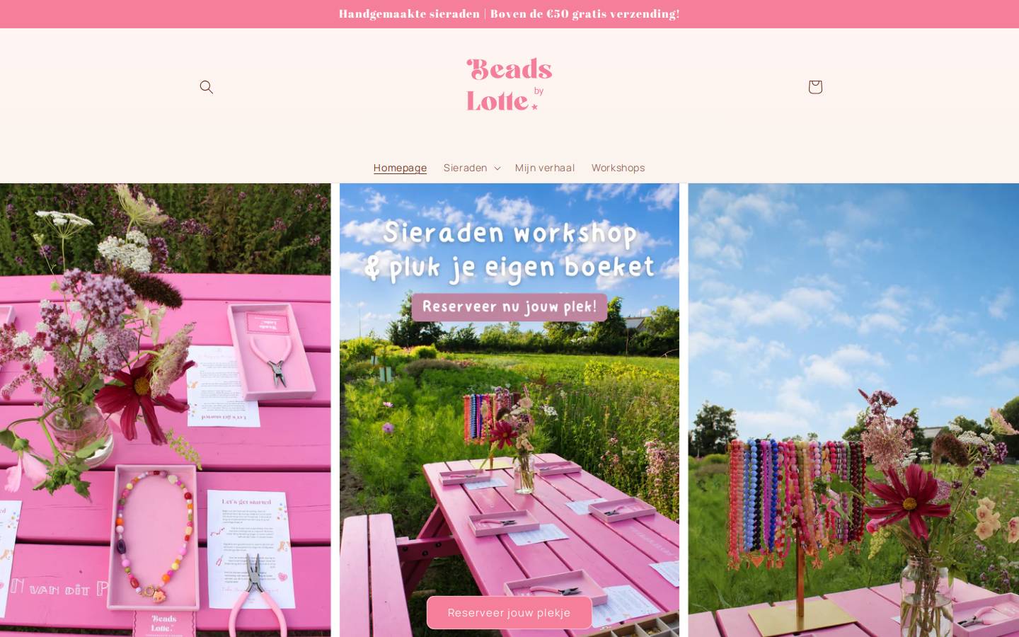 beadsbylotte.nl homepage screenshot