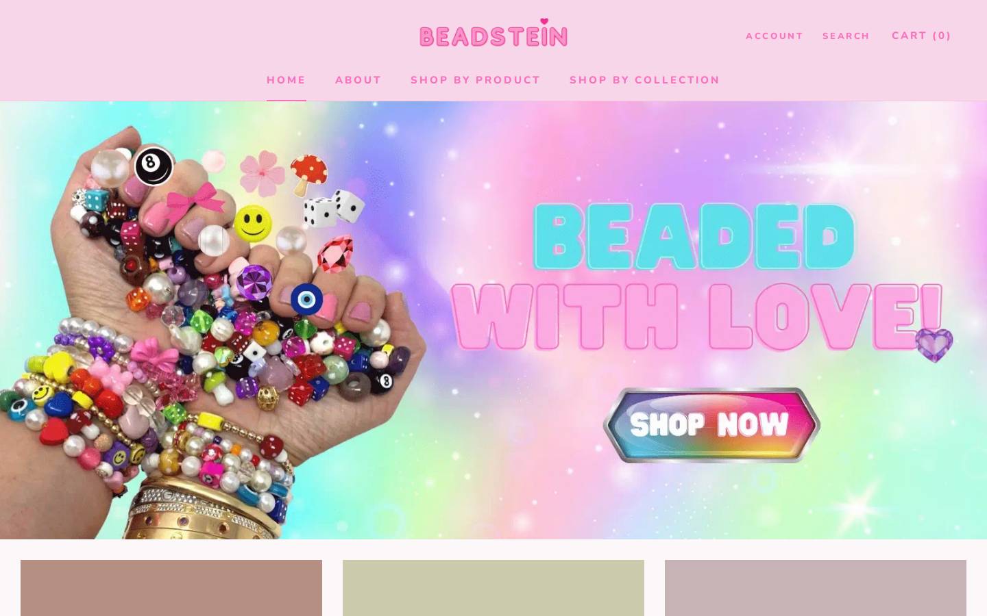 beadstein.com homepage screenshot