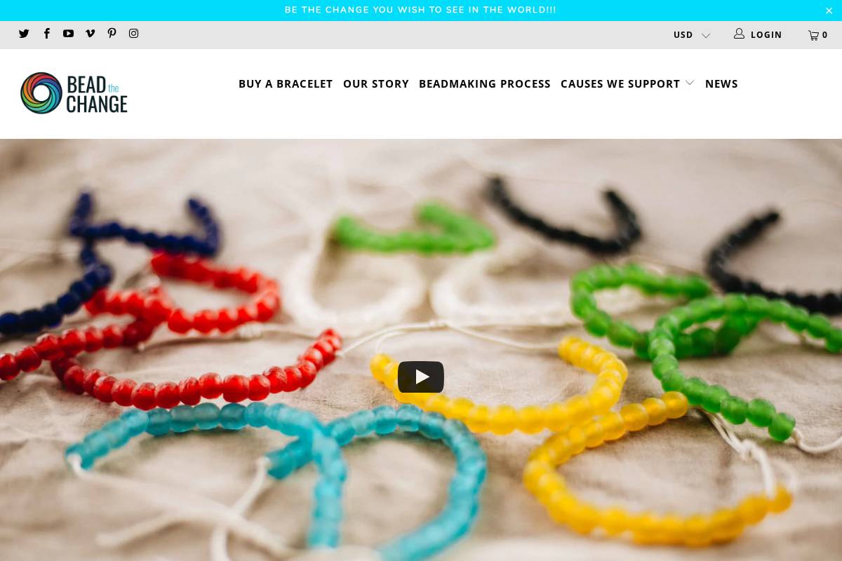 beadthechange.eco homepage screenshot