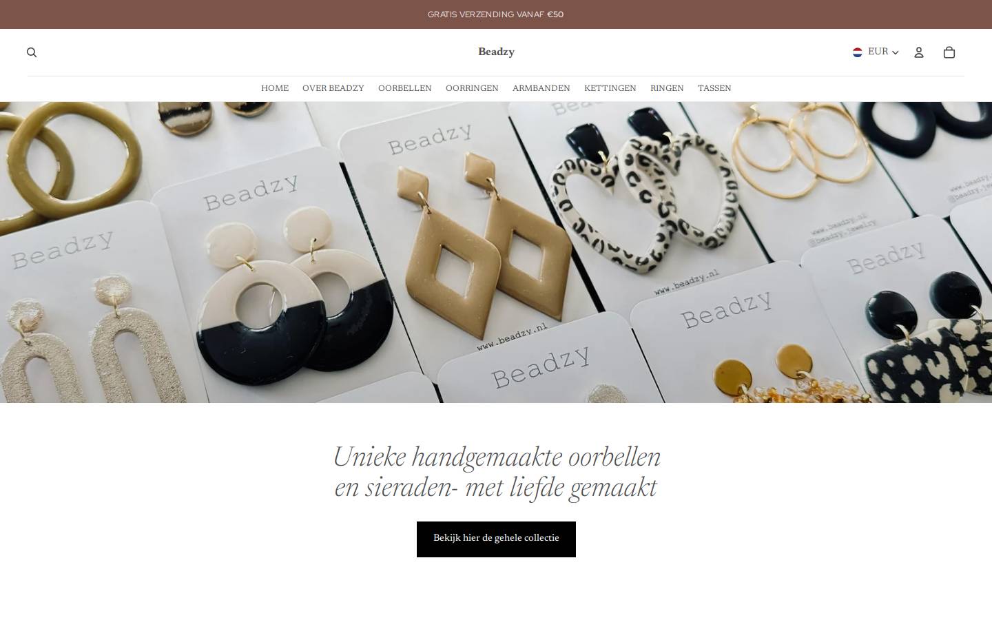 beadzy.nl homepage screenshot