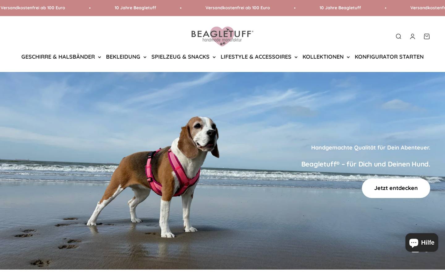 beagletuff.com homepage screenshot