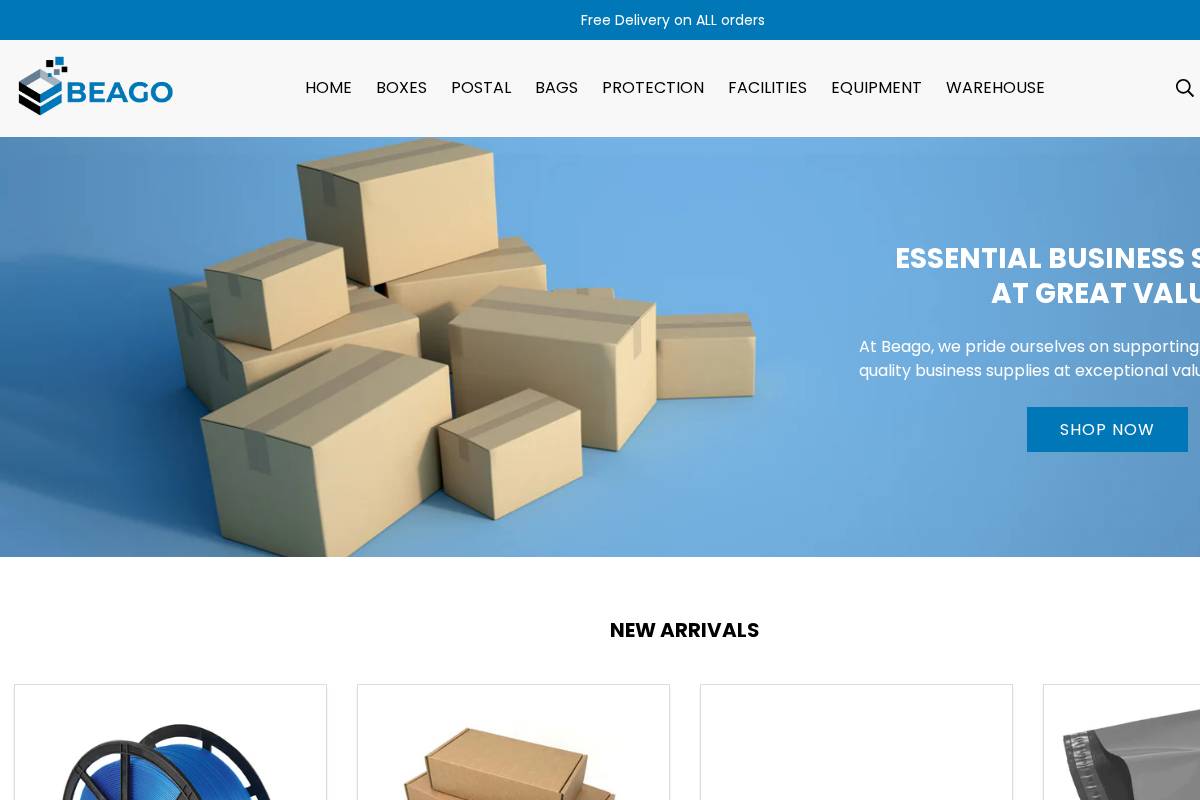 beago.net homepage screenshot