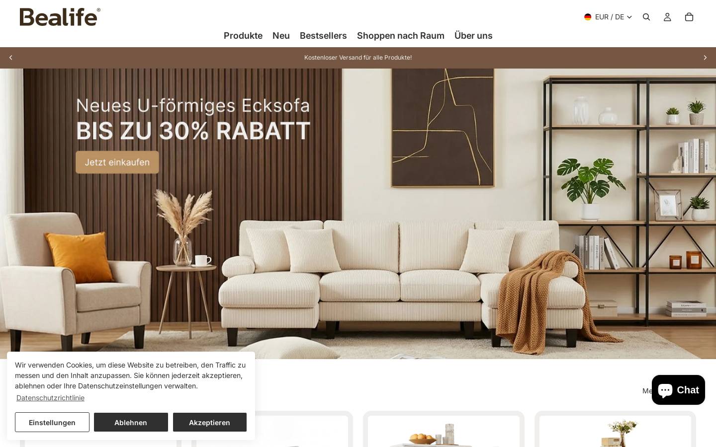 bealife.de homepage screenshot