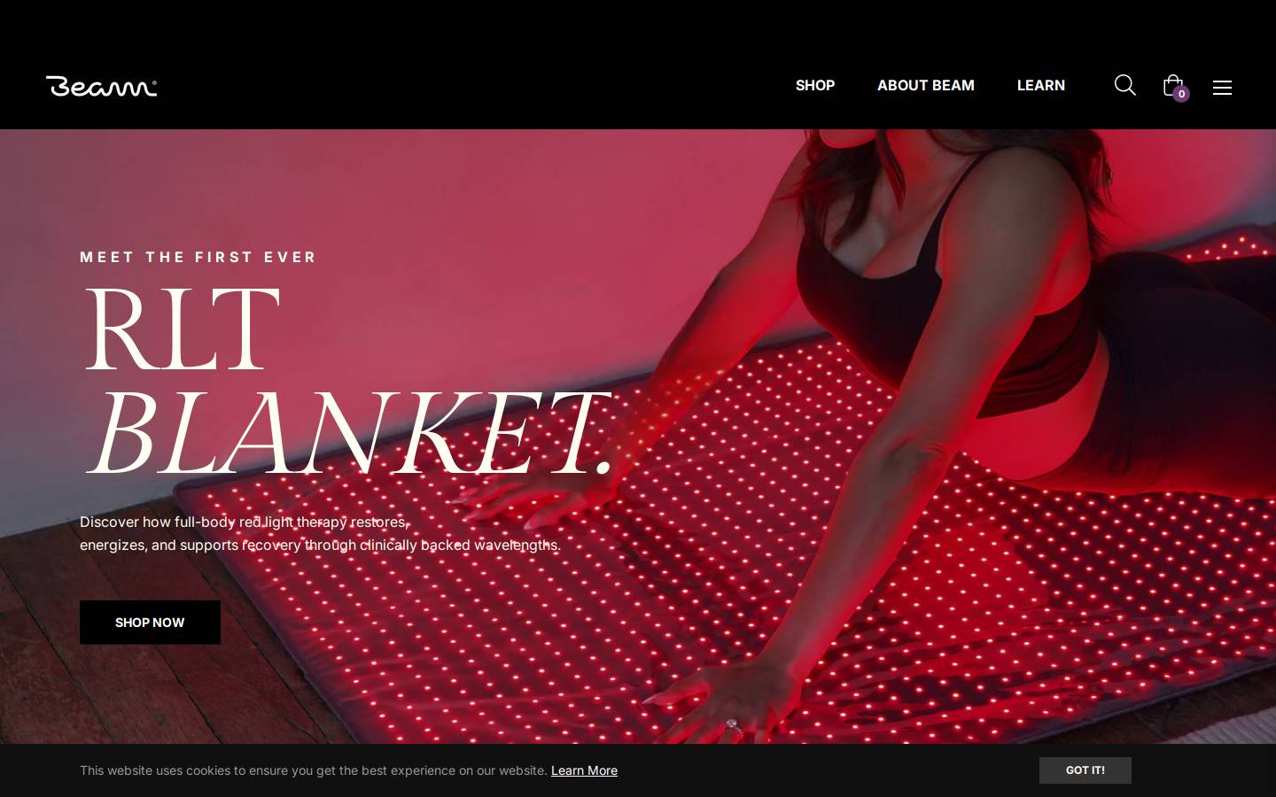 beam-wellness.com homepage screenshot