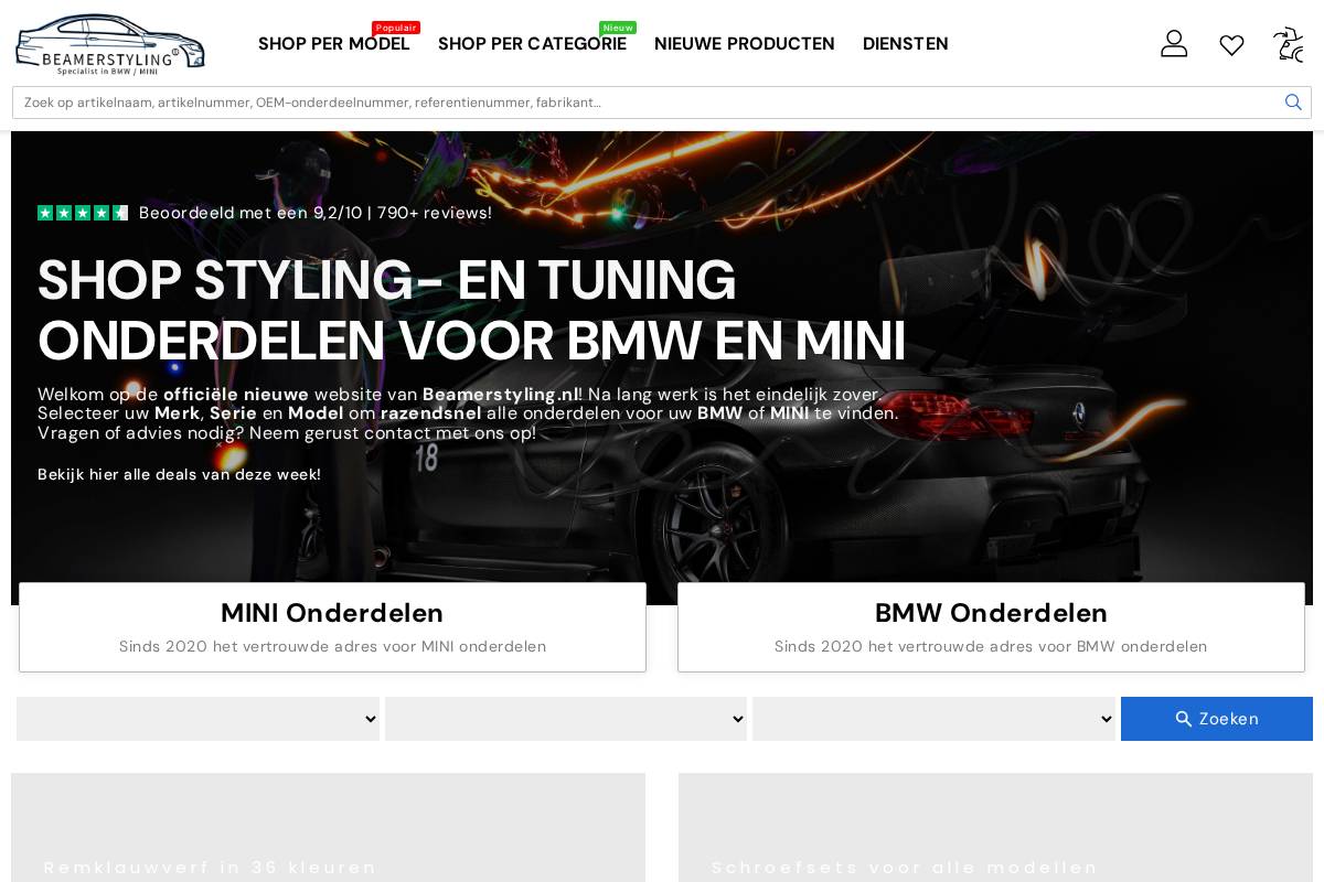 beamerstyling.nl homepage screenshot