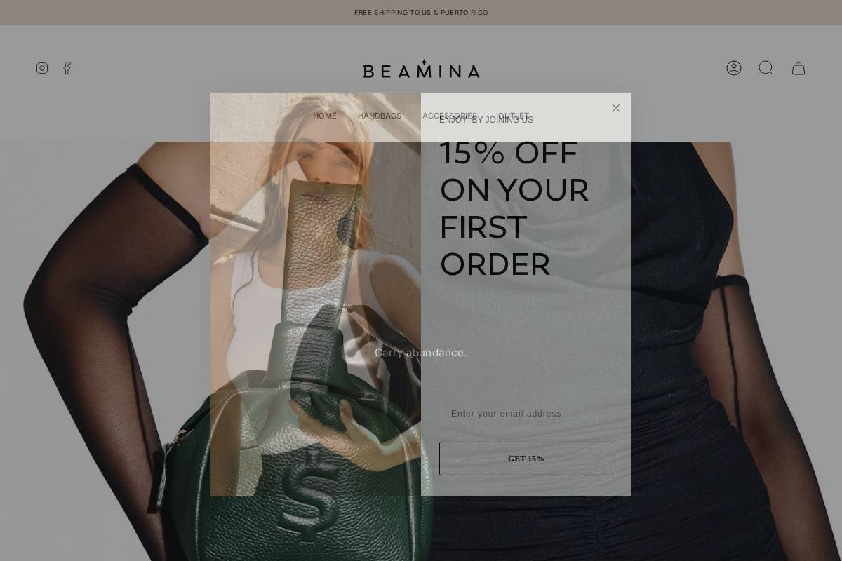 beamina.com homepage screenshot