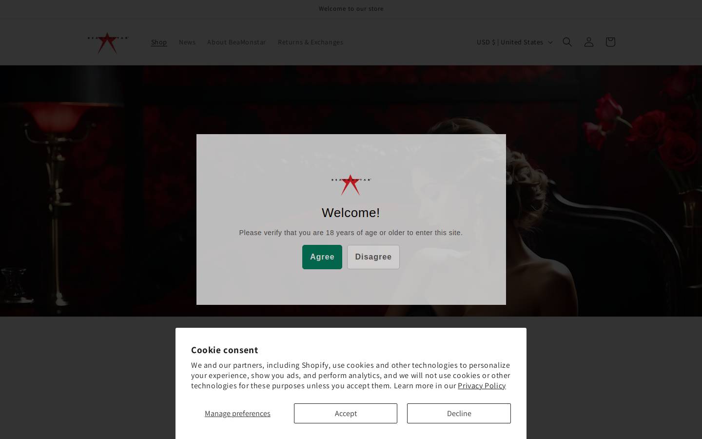 beamonstar.com homepage screenshot