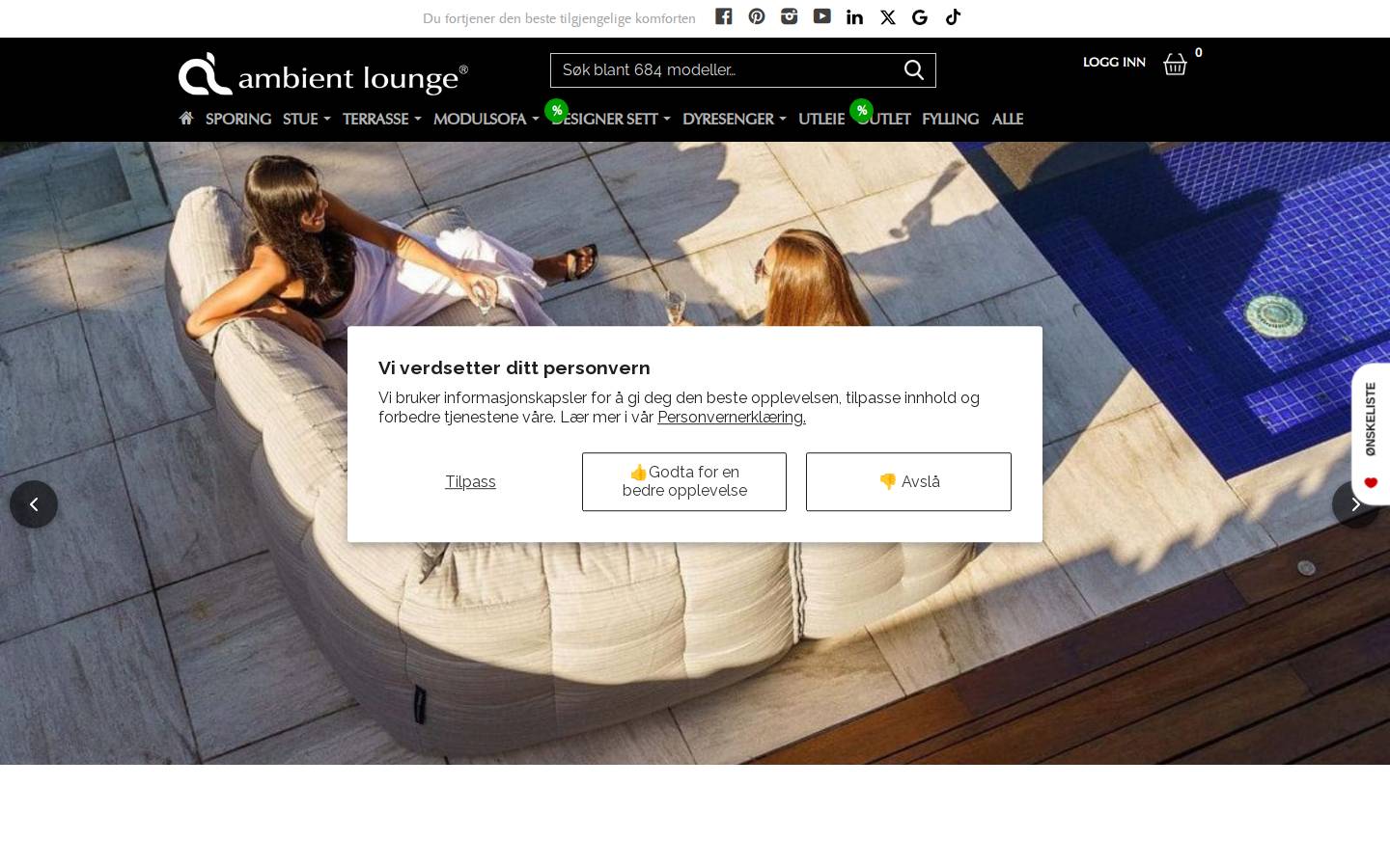 beanbag.no homepage screenshot