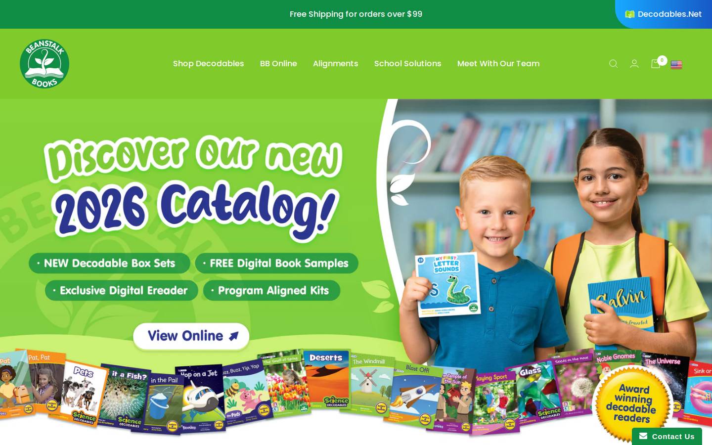 beanstalkbooks.com homepage screenshot