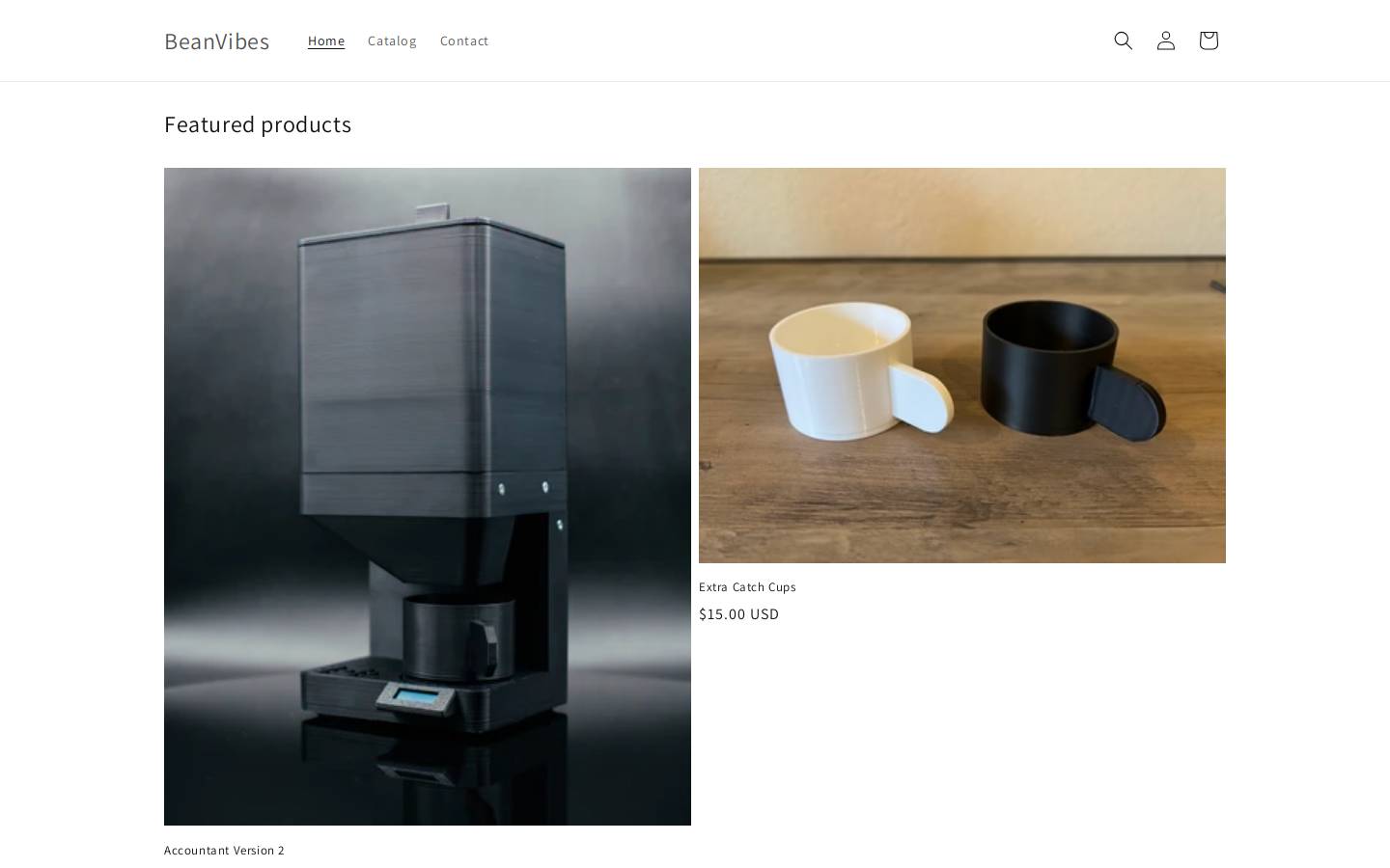 beanvibes.com homepage screenshot