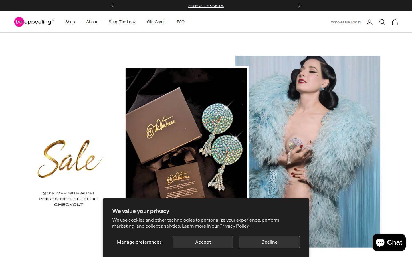 beappeeling.com homepage screenshot