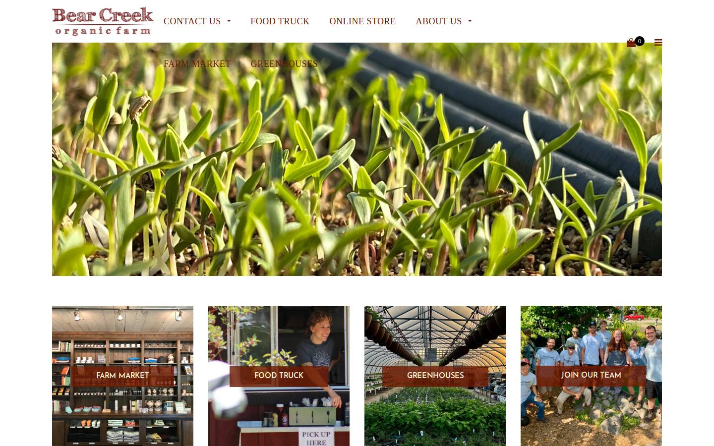 bearcreekorganicfarm.com homepage screenshot