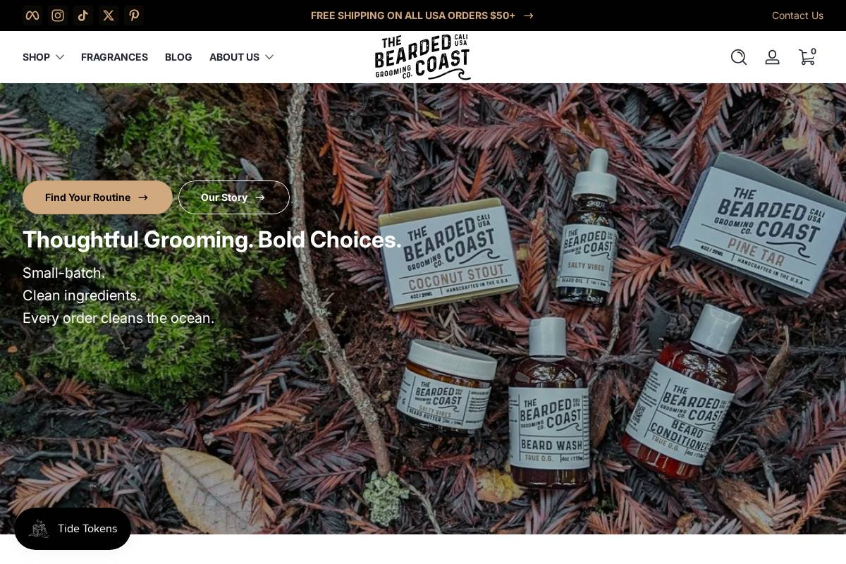 beardedcoast.com homepage screenshot