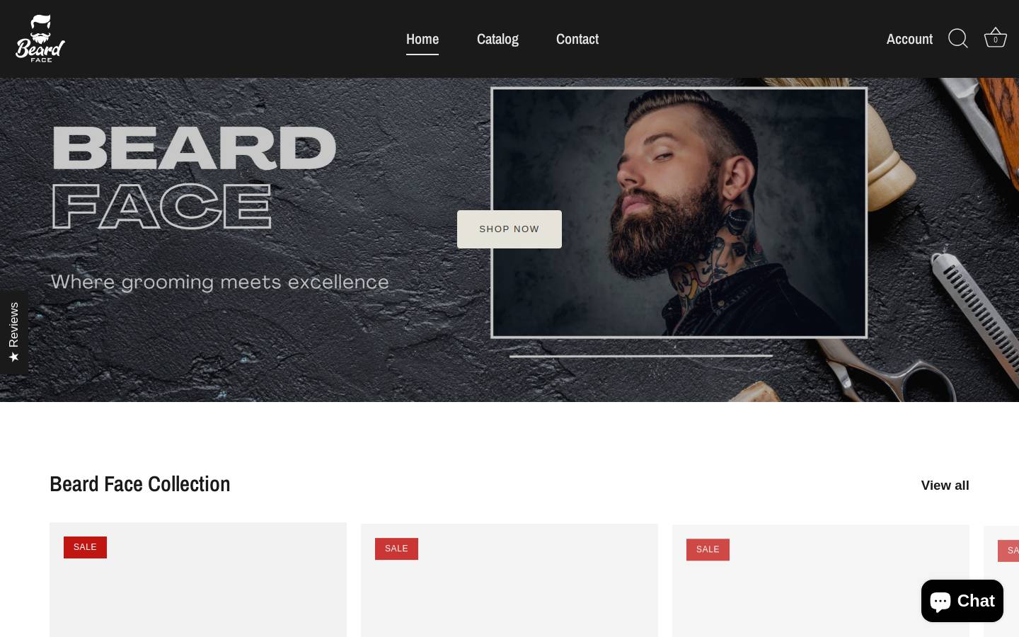 beardface.com.au homepage screenshot