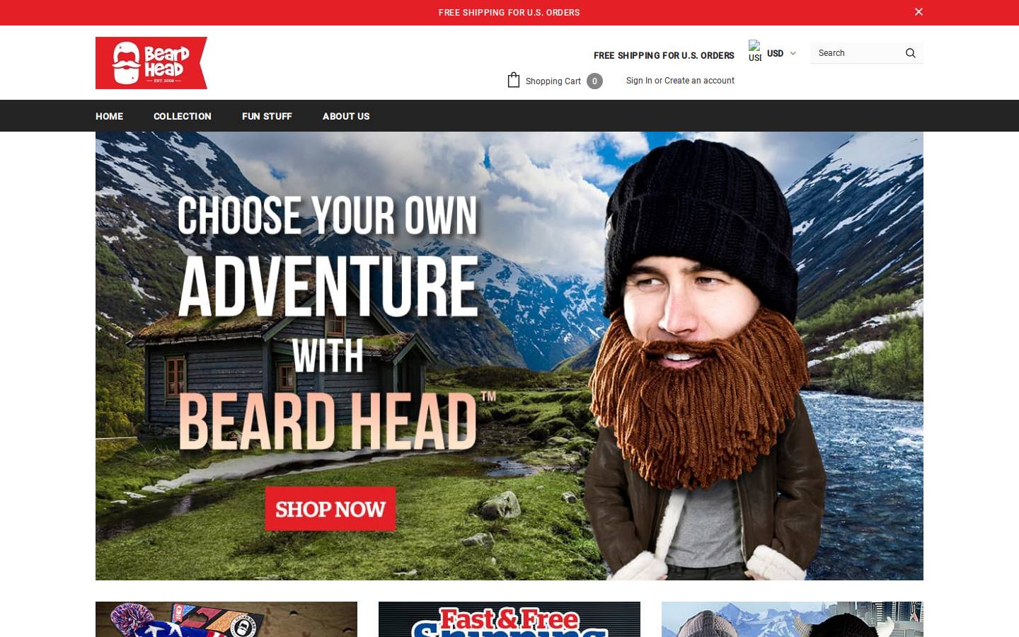 beardhead.com homepage screenshot
