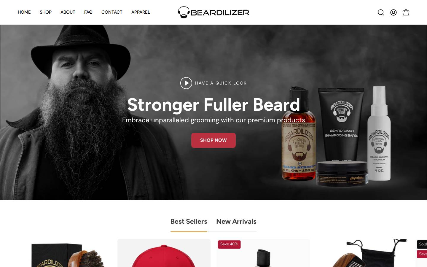 beardilizer.com homepage screenshot