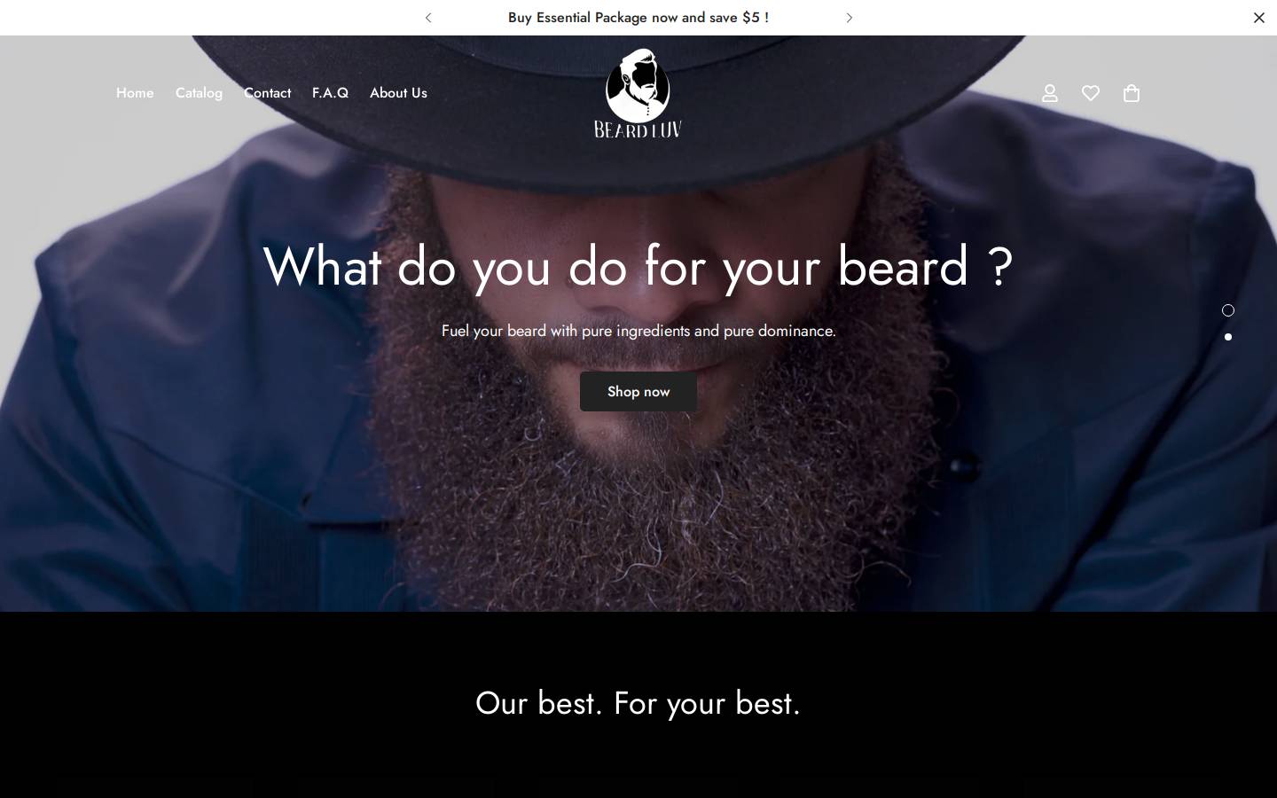 beardluv.com homepage screenshot