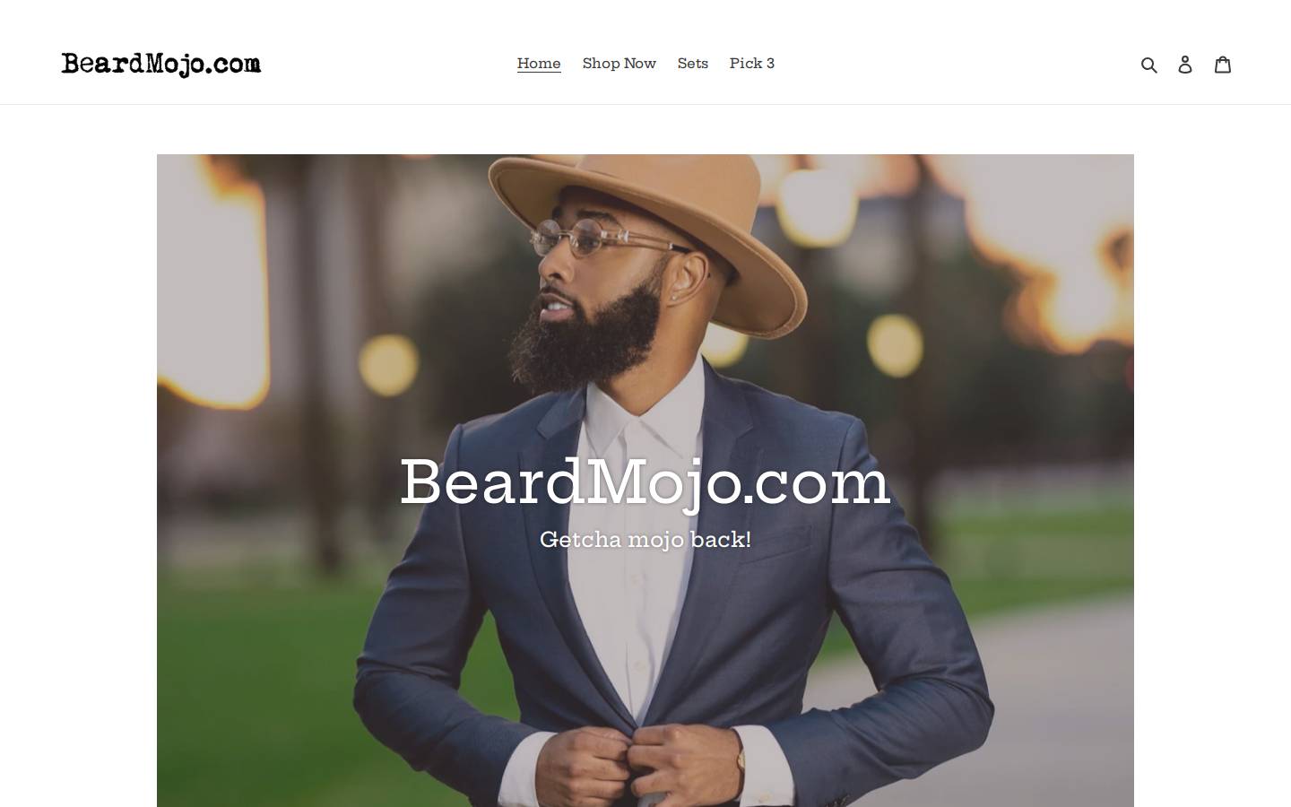 beardmojo.com homepage screenshot