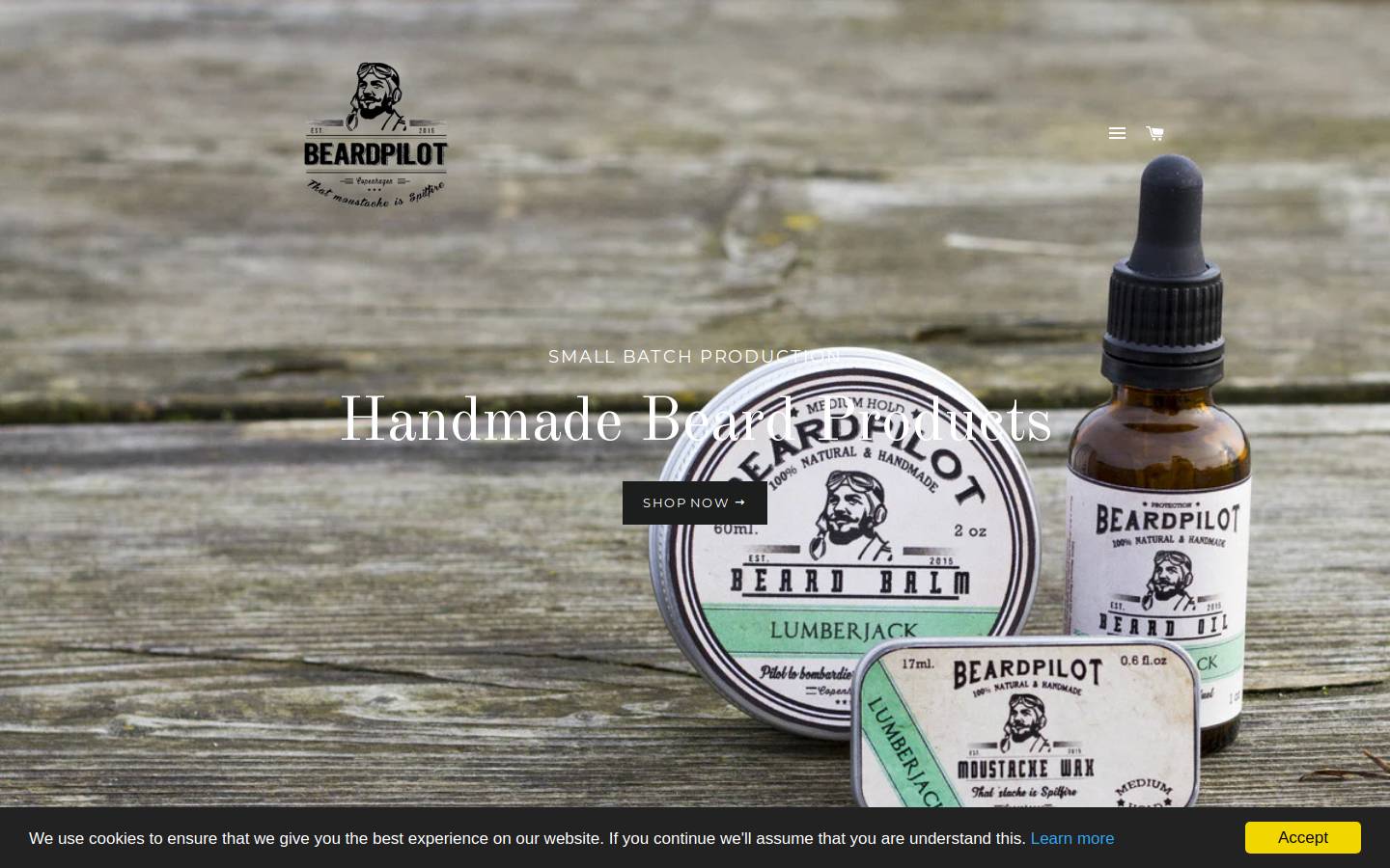 beardpilot.com homepage screenshot