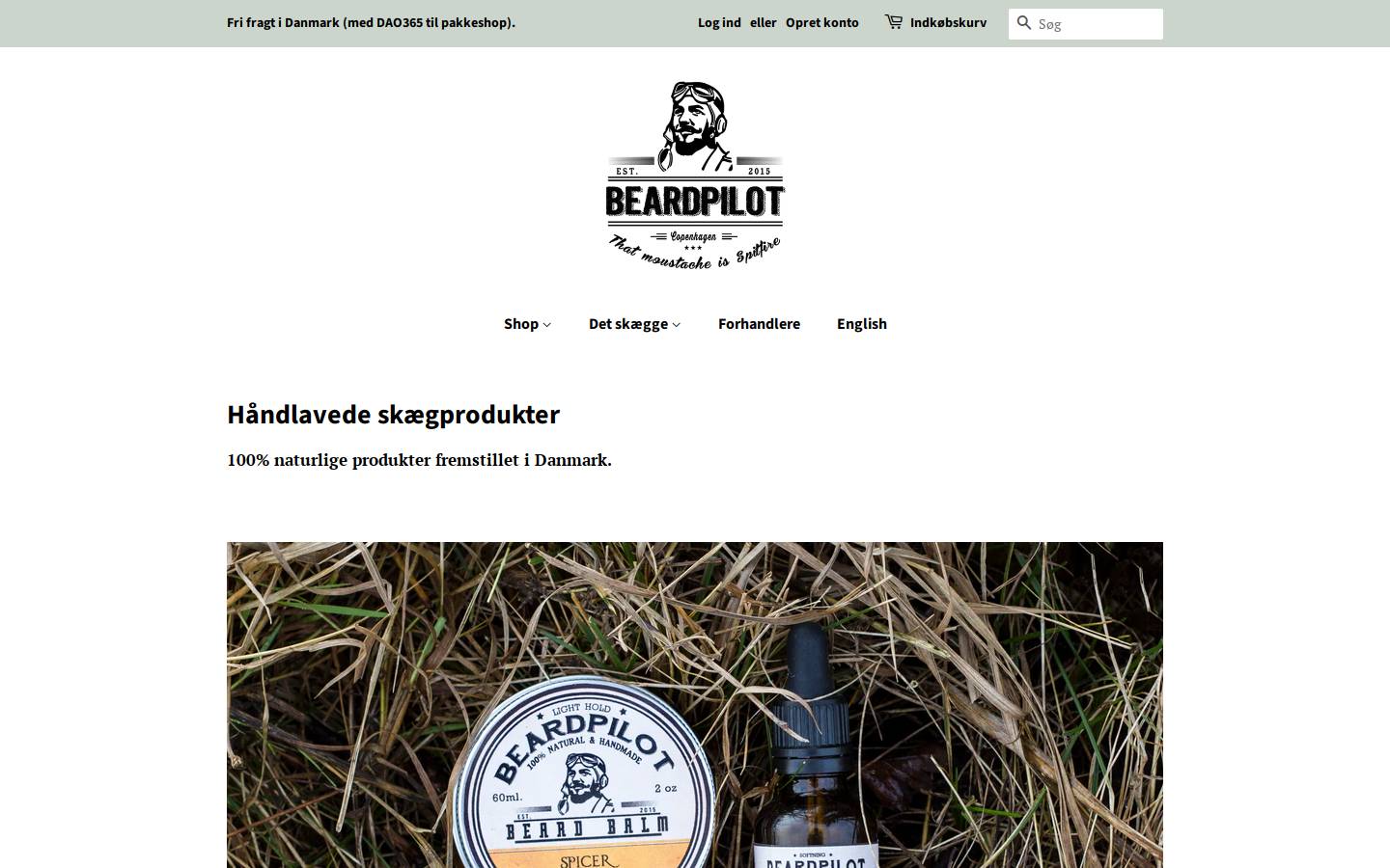 Beardpilot homepage screenshot