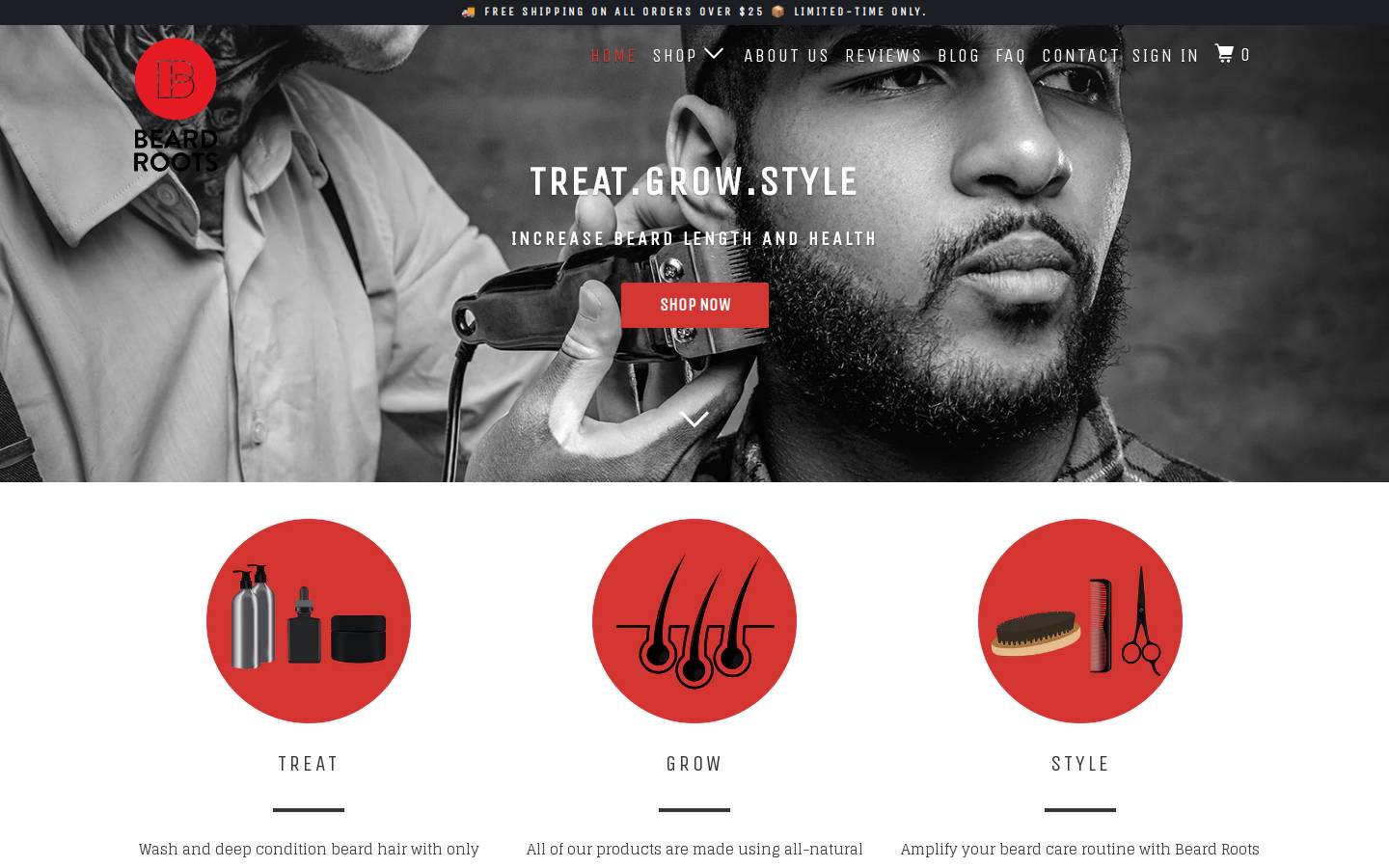 beardrag.com homepage screenshot