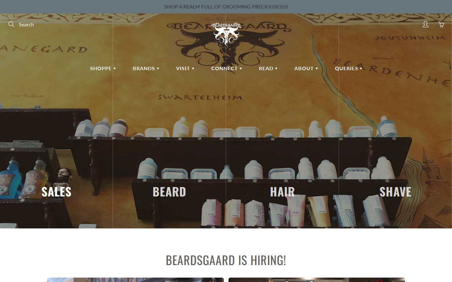 beardsgaardbarbers.com homepage screenshot