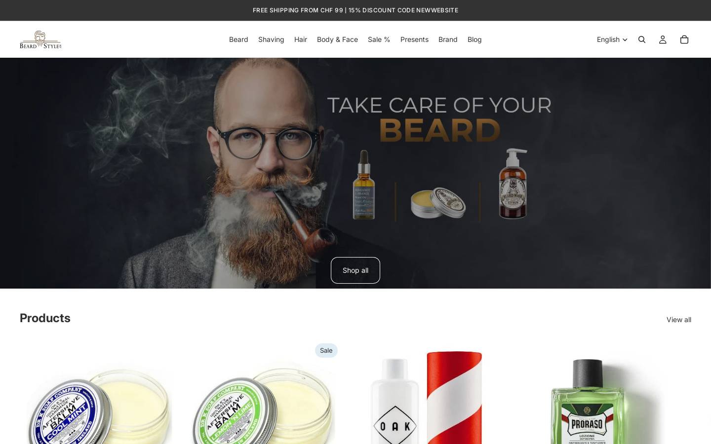 beardstyle.ch homepage screenshot