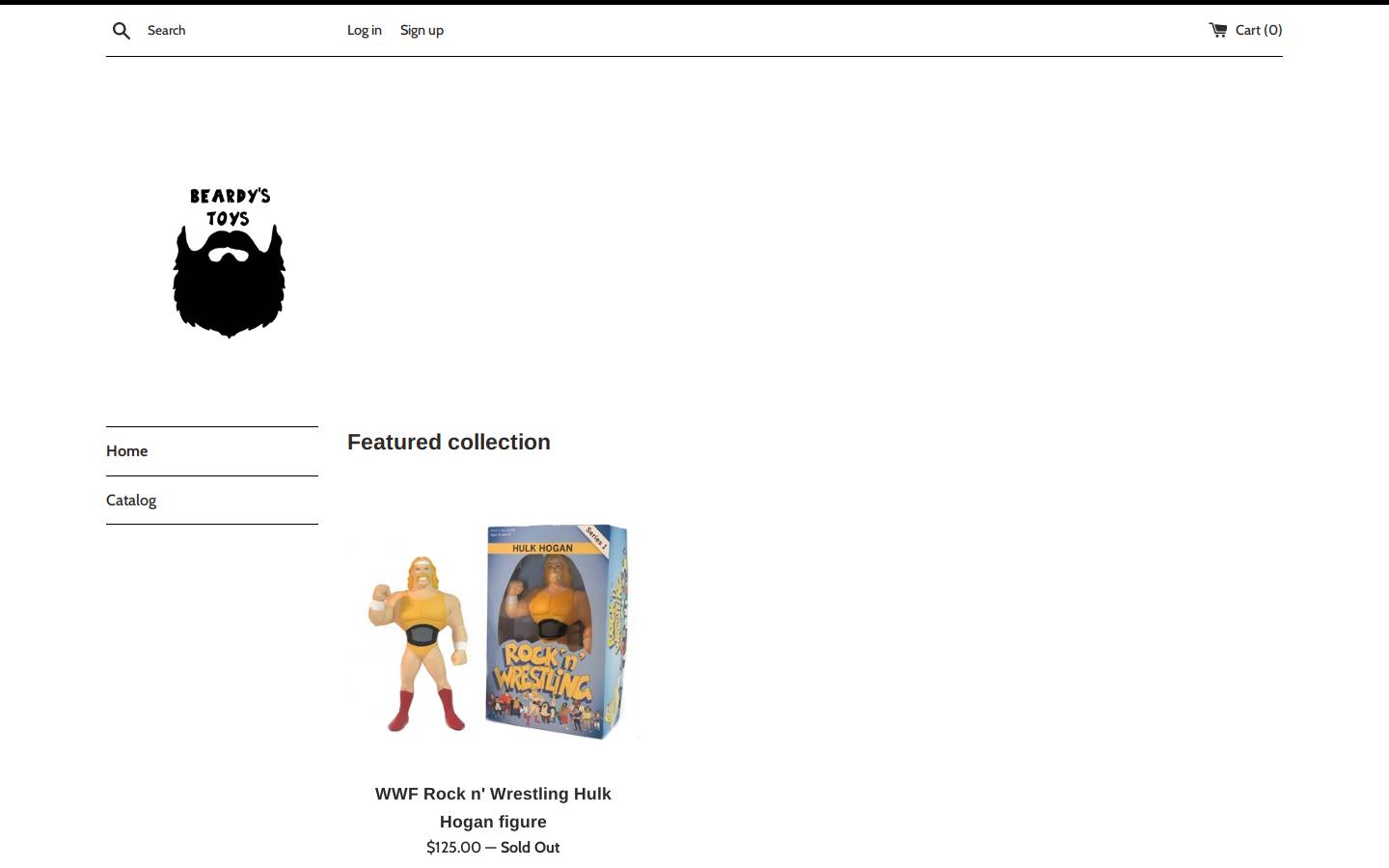 beardystoys.com homepage screenshot