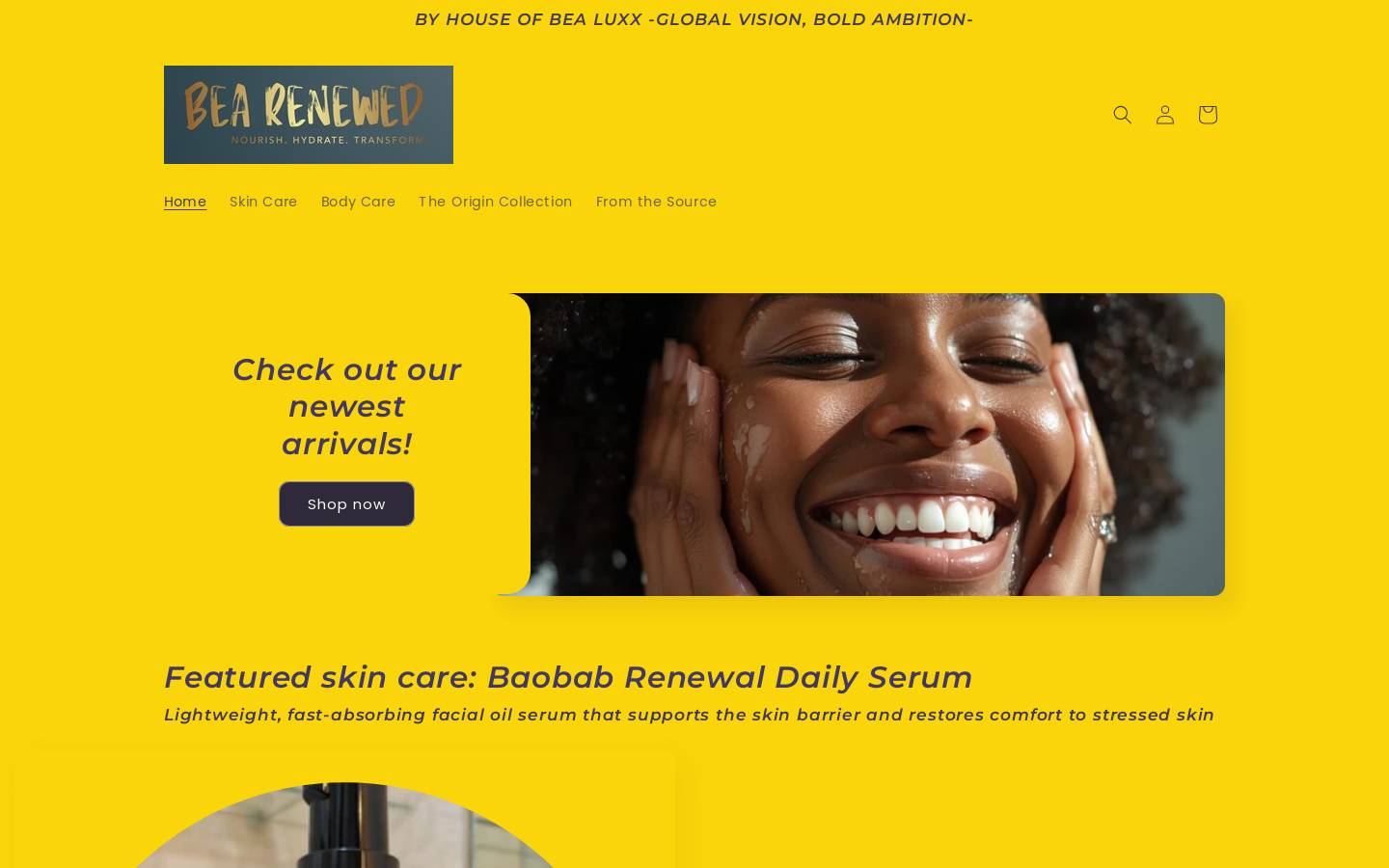 bearenewed.com homepage screenshot