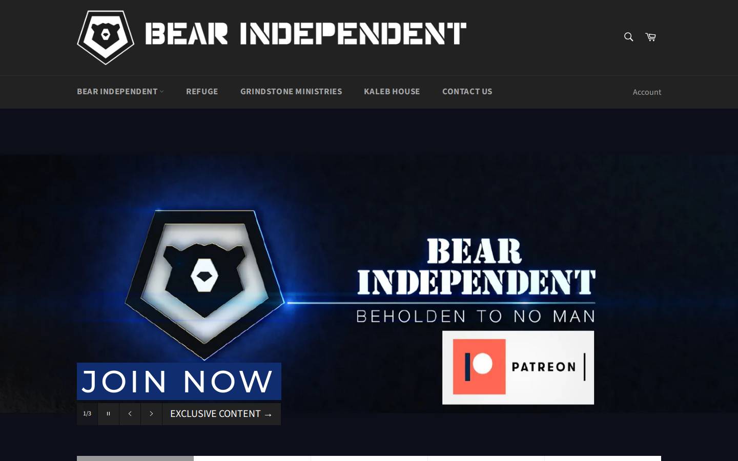 bearindependent.com homepage screenshot