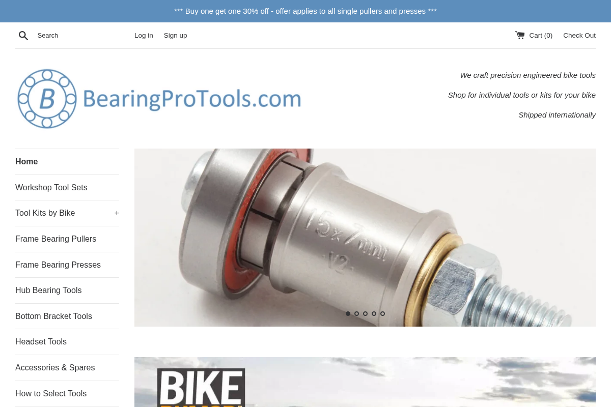 bearingprotools.com homepage screenshot