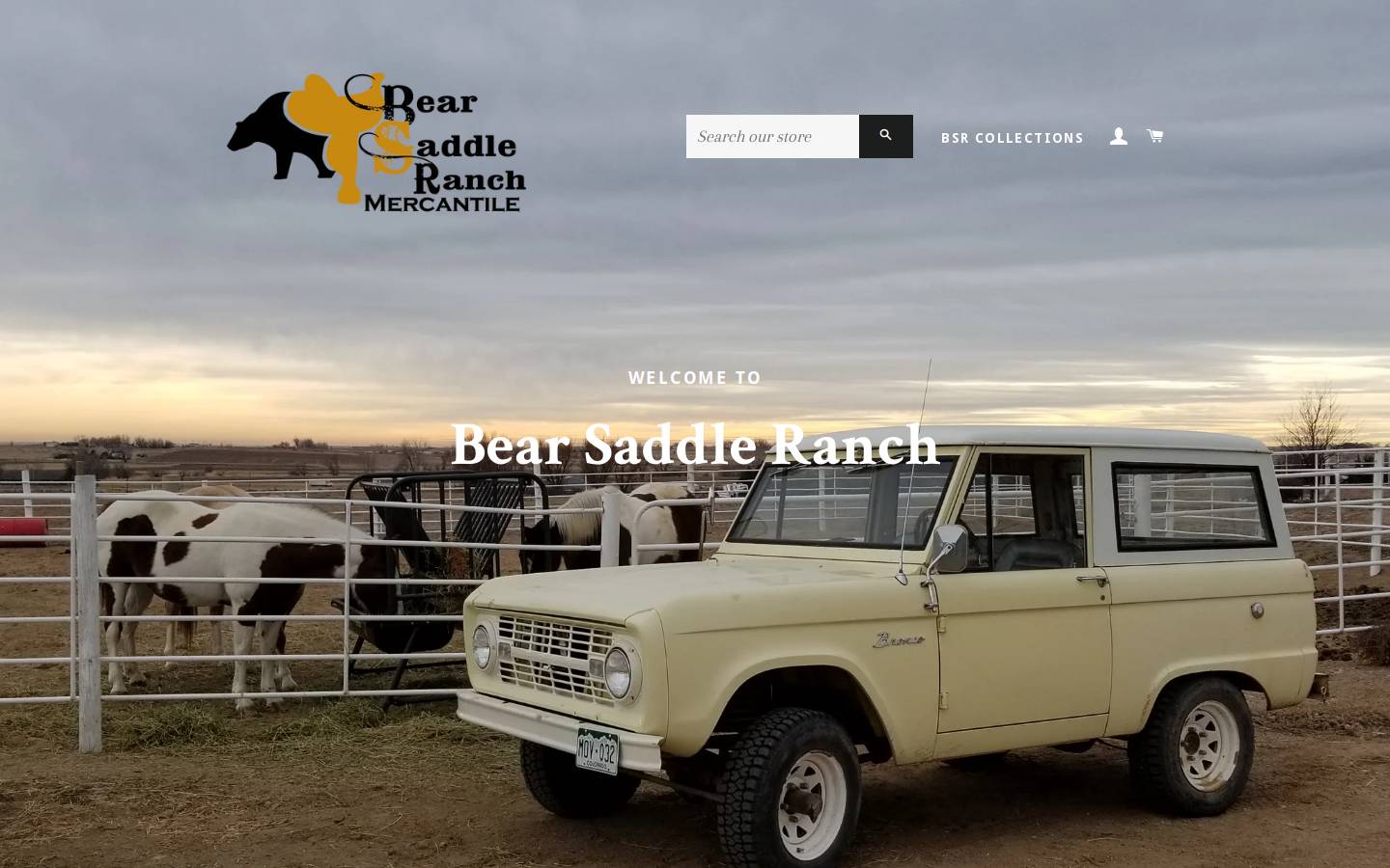 bearsaddleranch.com homepage screenshot