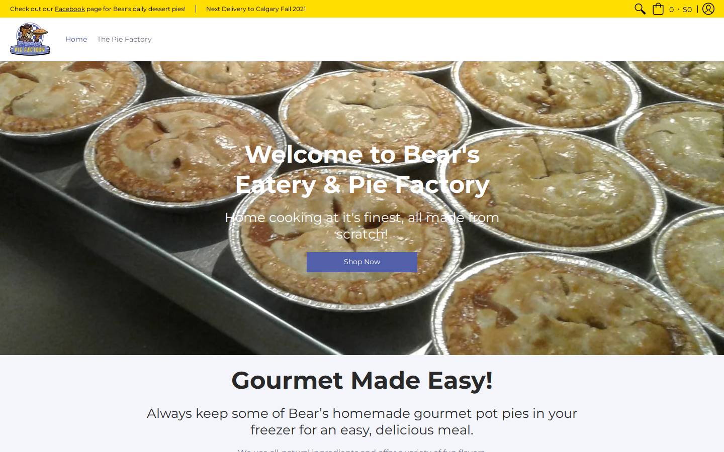 bearspiefactory.com homepage screenshot