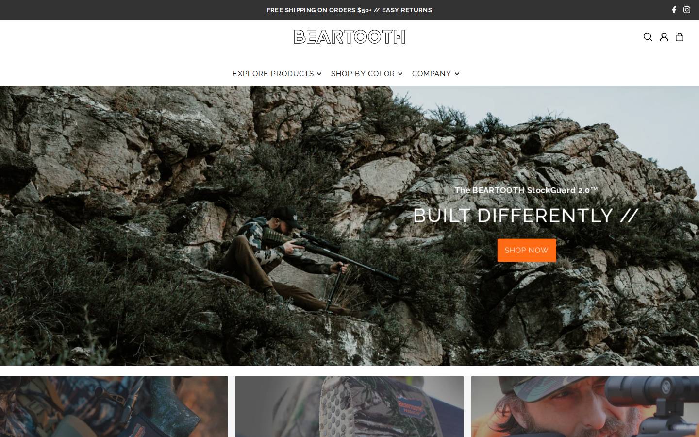 beartoothproducts.com homepage screenshot