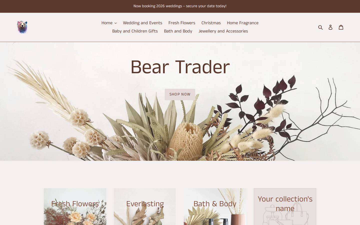 beartrader.com.au homepage screenshot
