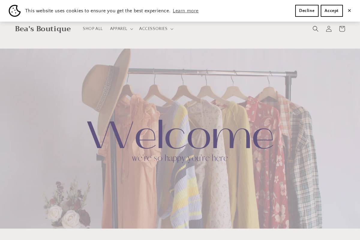 beasboutiquemn.com homepage screenshot