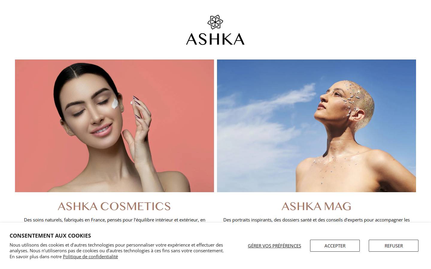 beashka.fr homepage screenshot