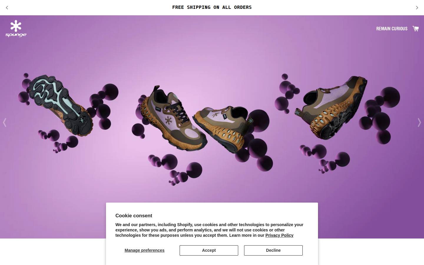Beaspunge homepage screenshot