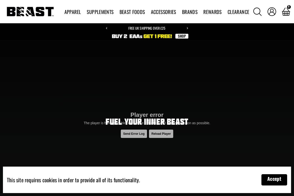 Beast homepage screenshot