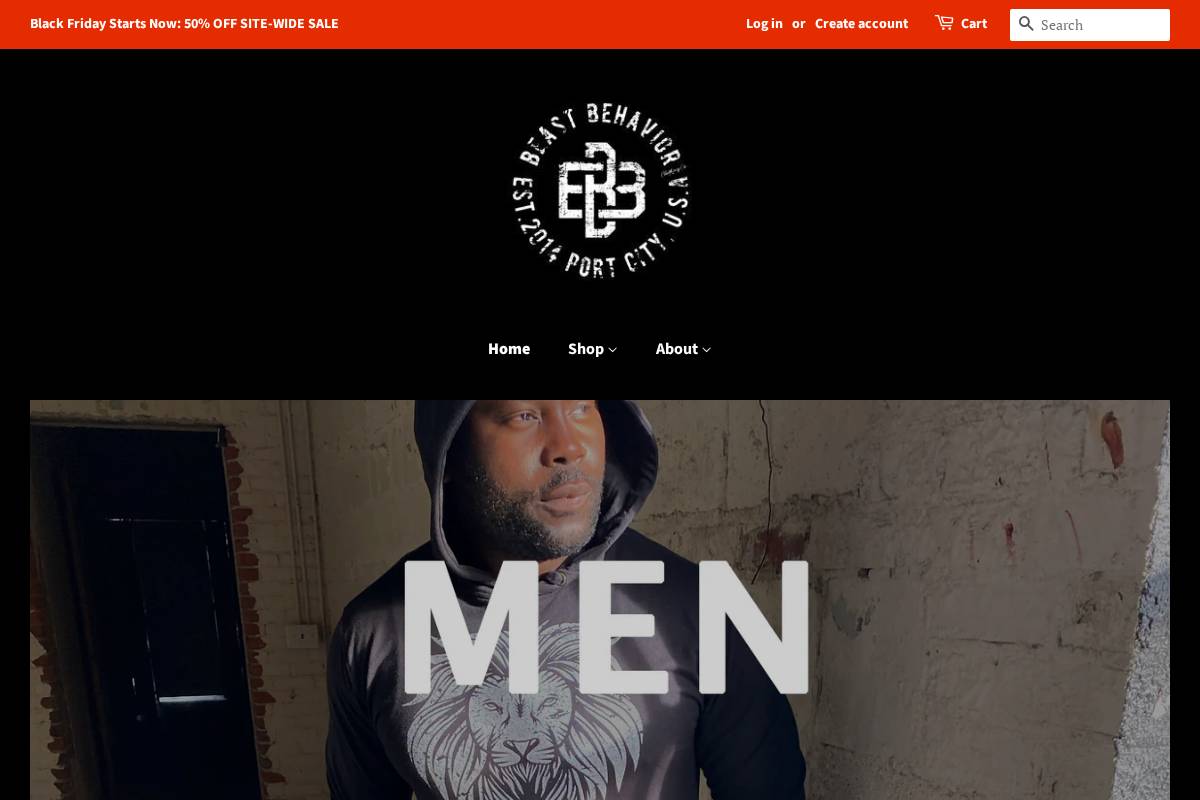 beastbehavior.com homepage screenshot