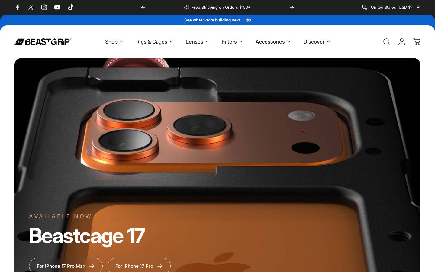beastgrip.com homepage screenshot